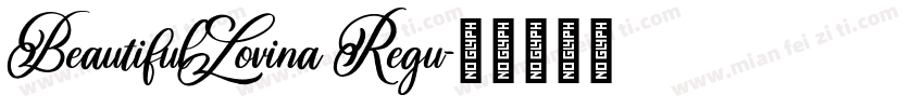 BeautifulLovina Regu字体转换